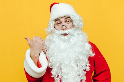 Barbas e Perucas de Natal