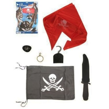 Kit Pirata Caveira Gancho Kit Pirata Caveira Gancho