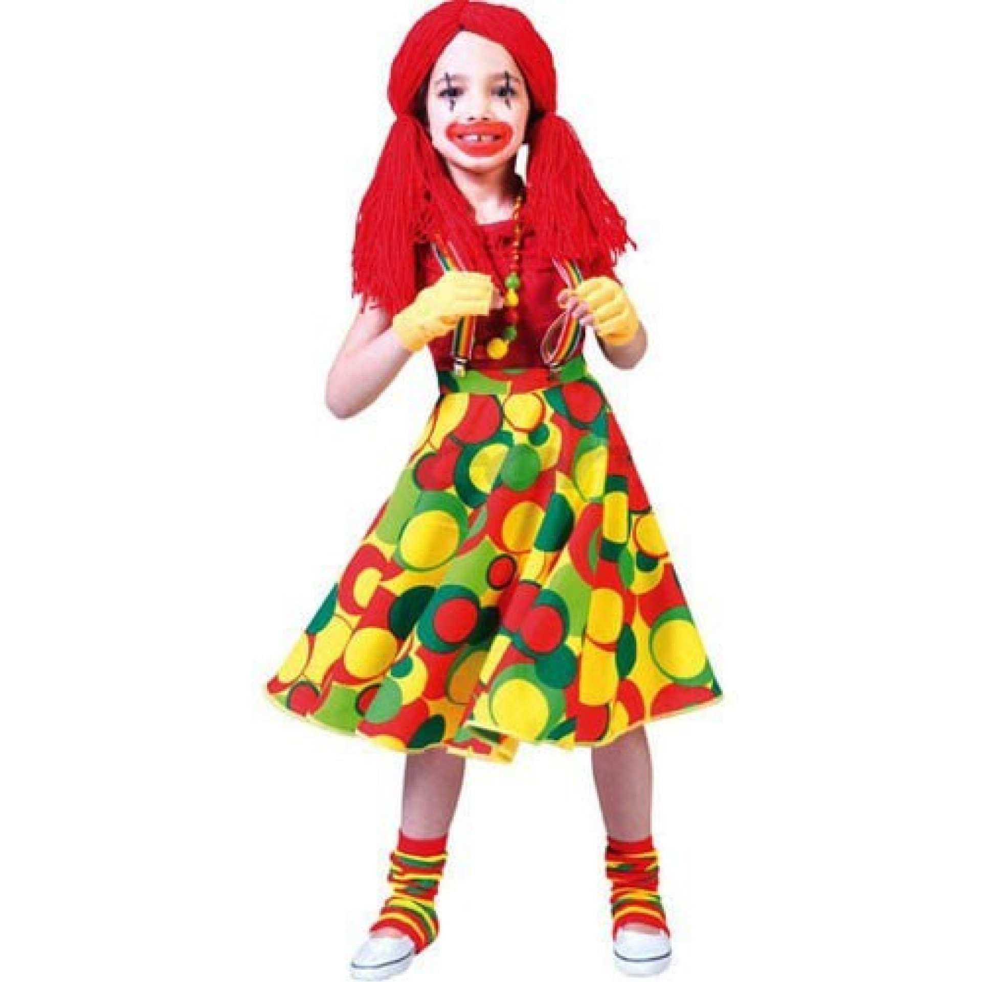 Saia Boneca Palhaça Infantil