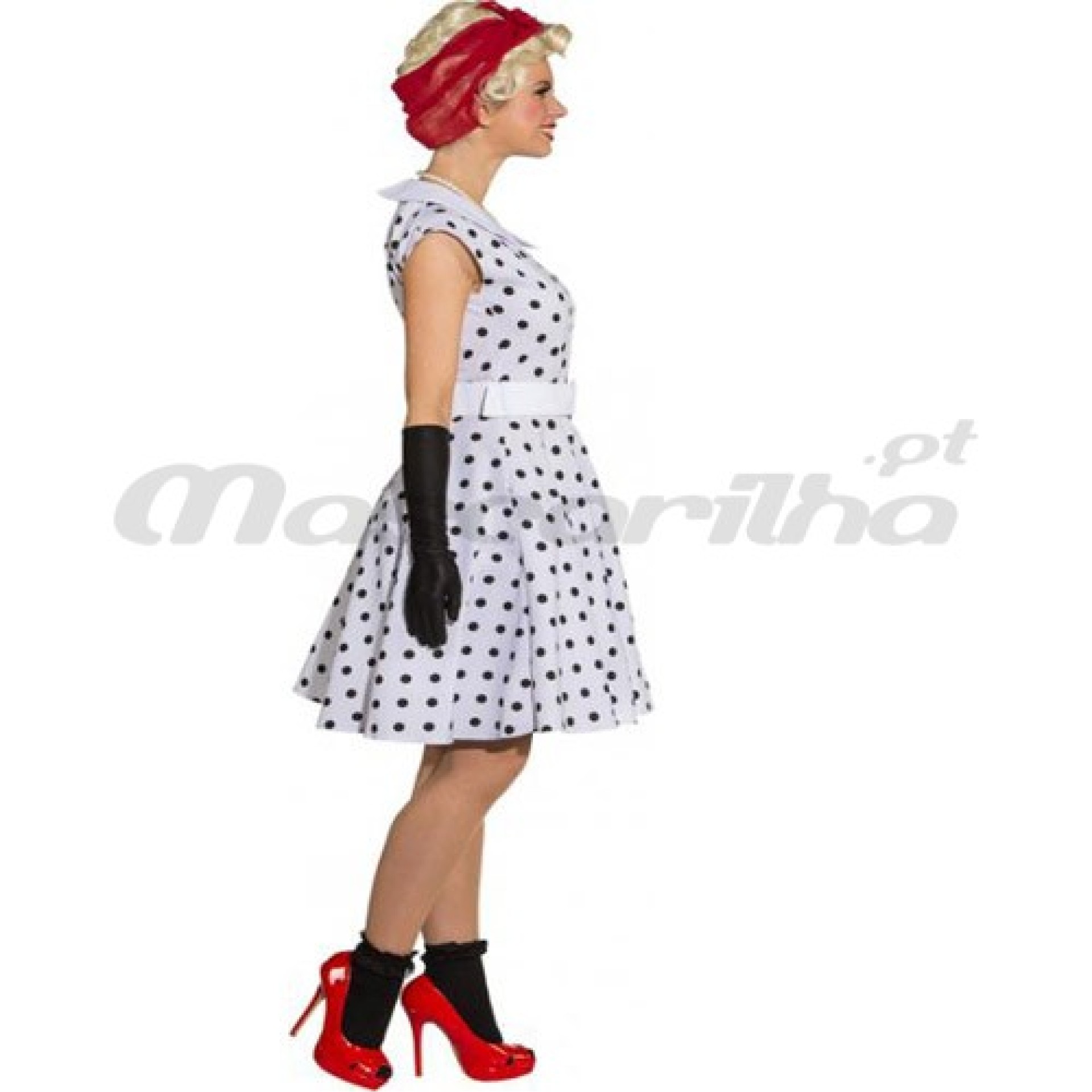 Vestido Bolas Pretas