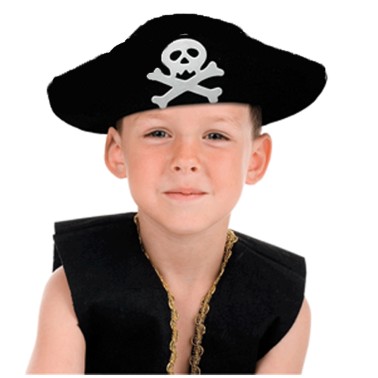 Chapéu Pirata Negro infantil Chapéu Pirata Negro infantil