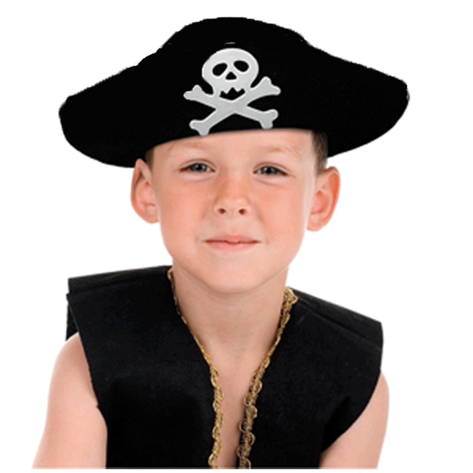Chapéu Pirata Negro infantil