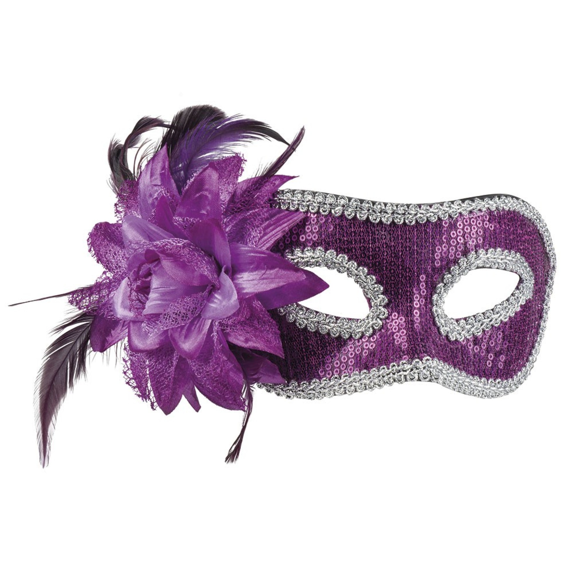 Máscara Veneziana Flor Púrpura