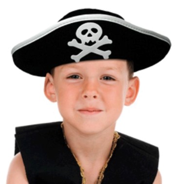 Chapu Pirata Negro infantil