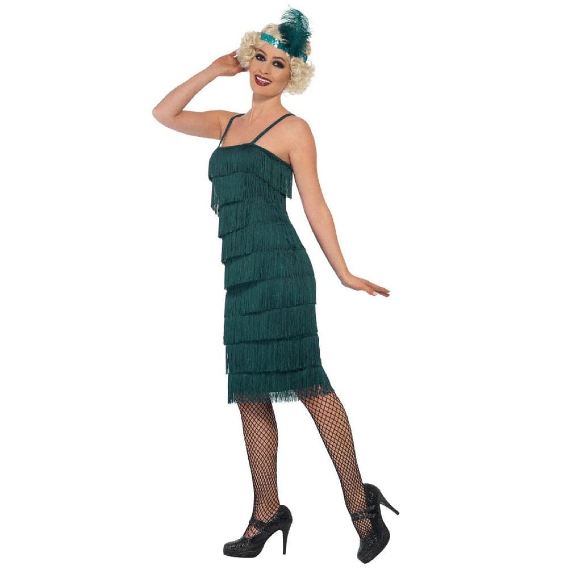 Fato Anos 20  Verde Franjas