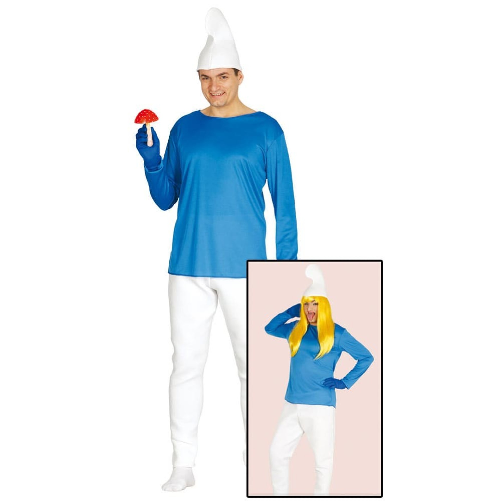 Fato de Estrunfe | Smurf Adulto