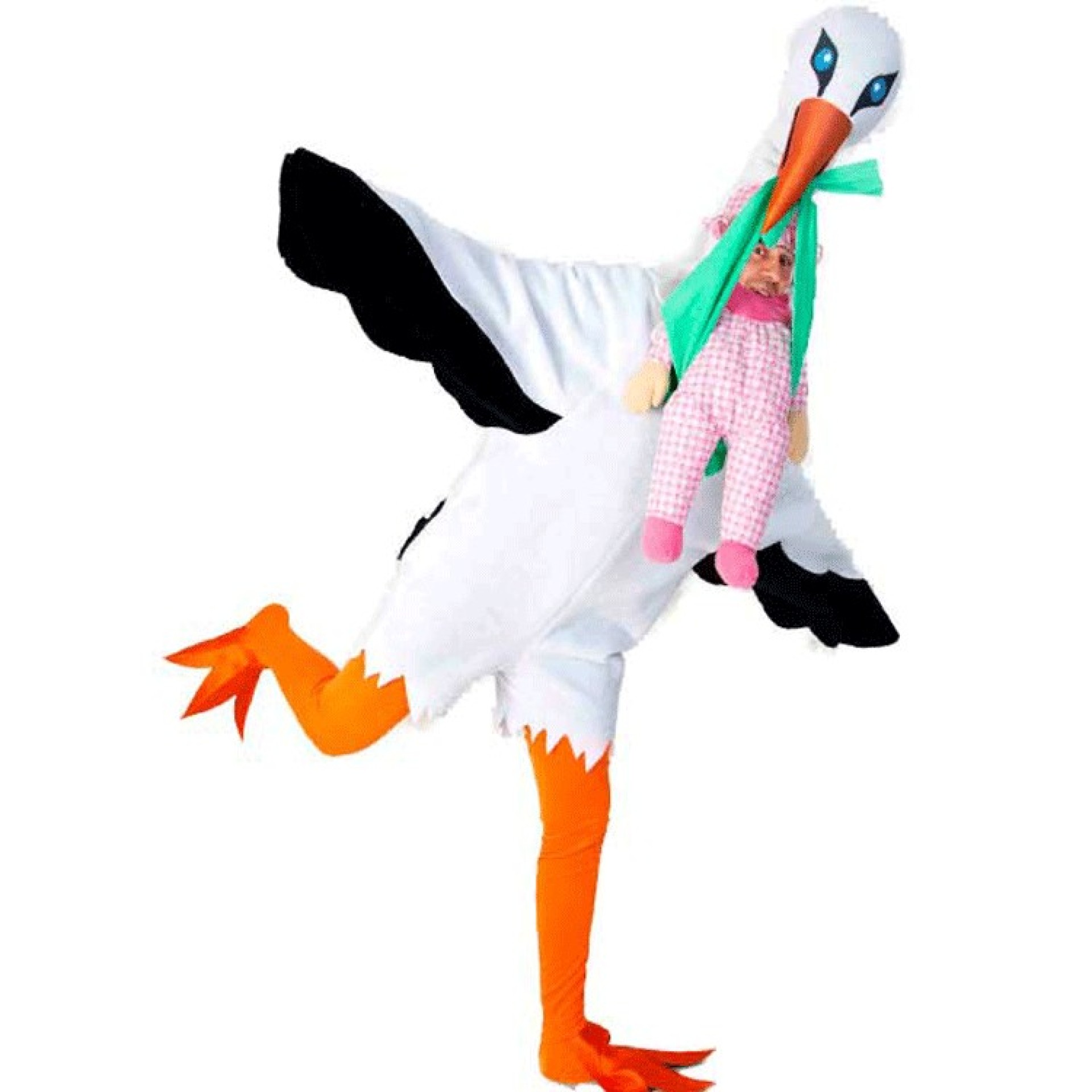 Fato Cegonha com Bebé ilusão