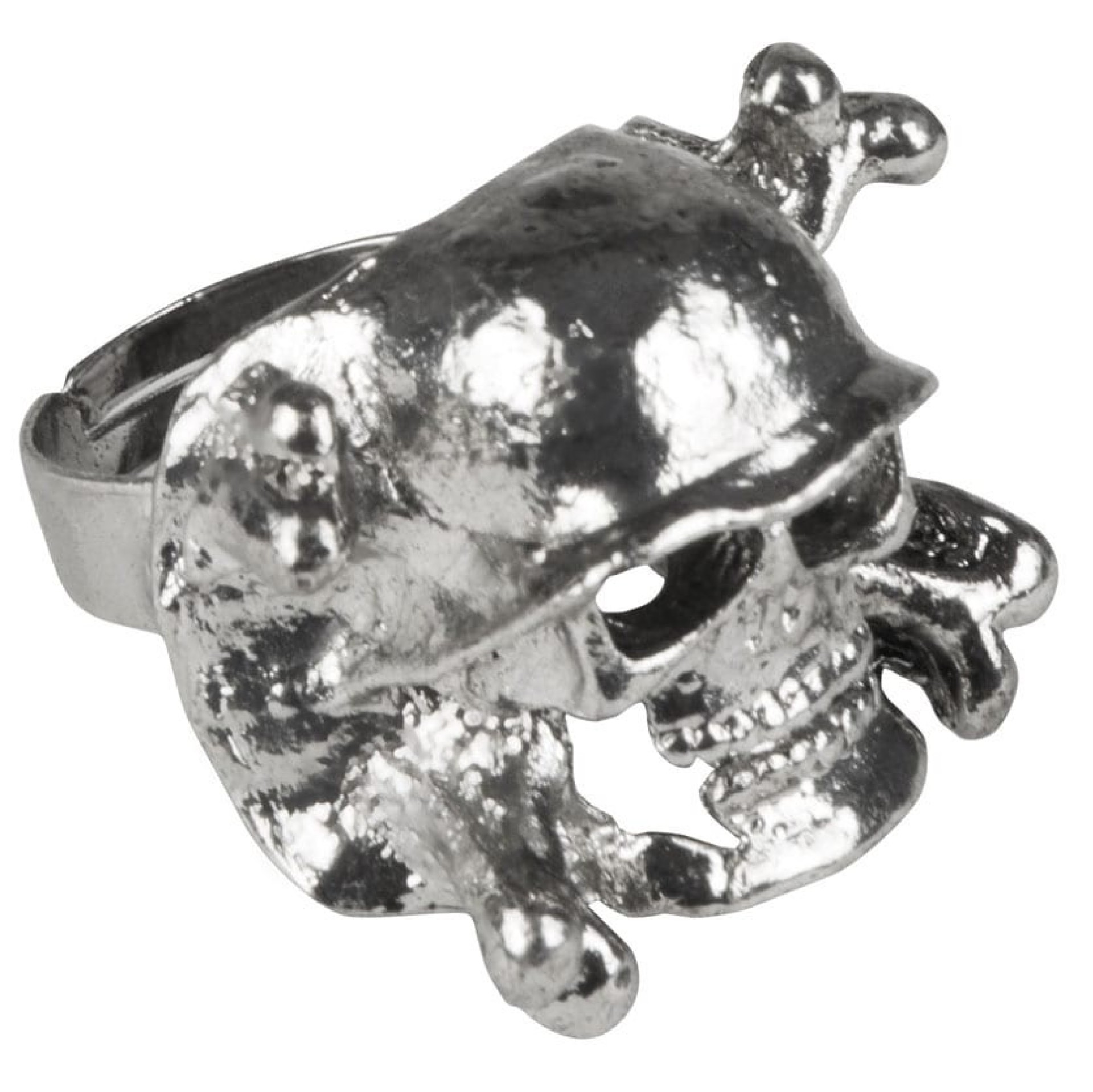 Anel Caveira de Metal