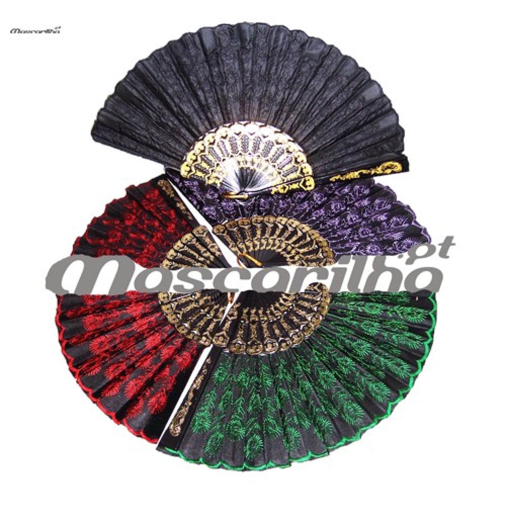 Leque rendado Multicolor