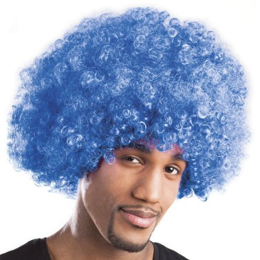 Peruca Afro Azul Peruca Afro Azul