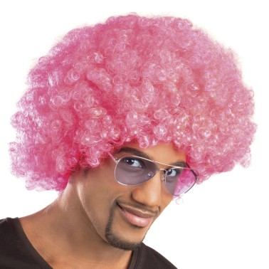 Peruca Afro Rosa Peruca Afro Rosa