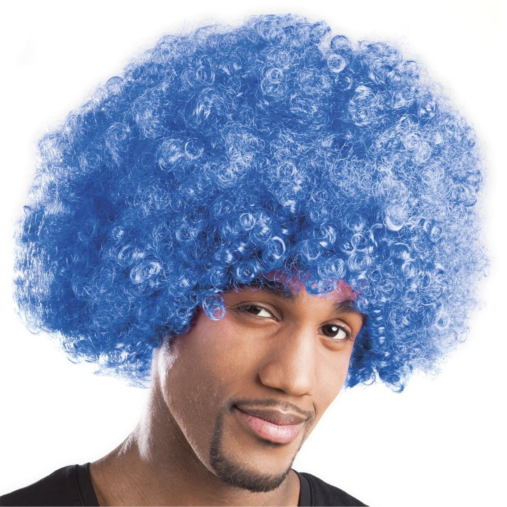 Peruca Afro Azul