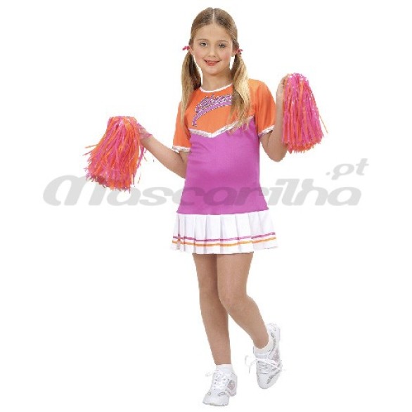 Fato Cheerleader Delux Infantil 5-7 Anos