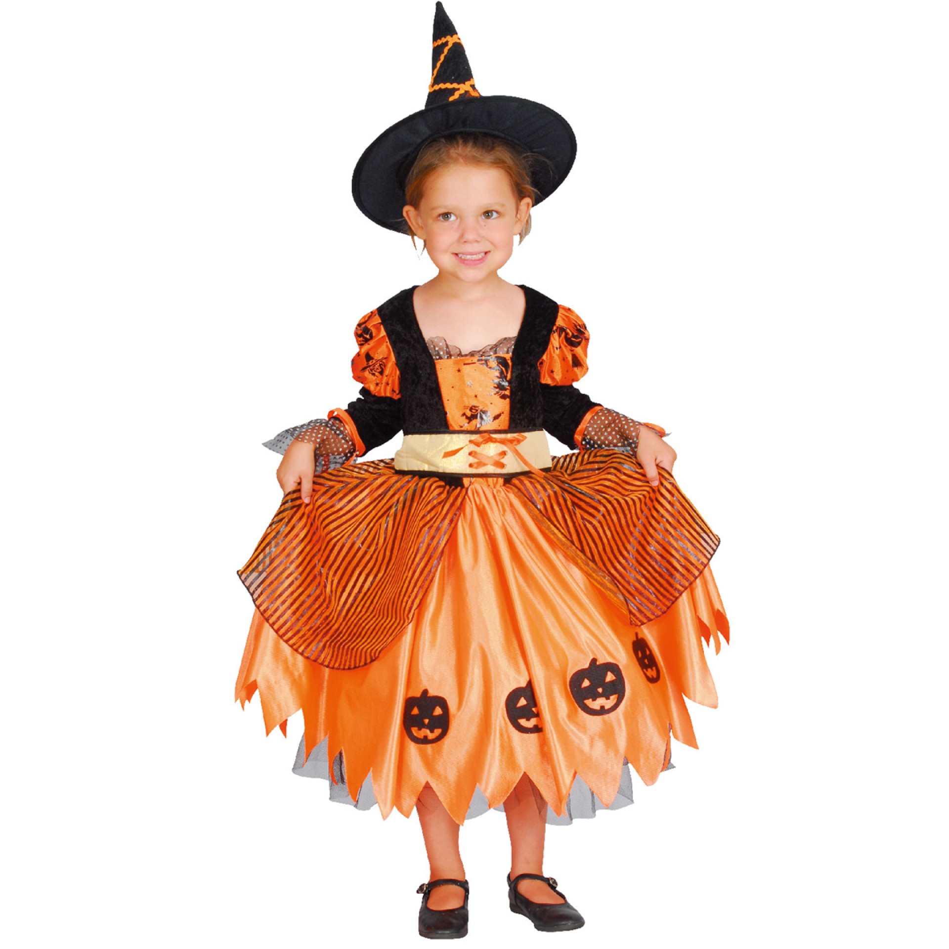 Fato Bruxa Laranja Bebé