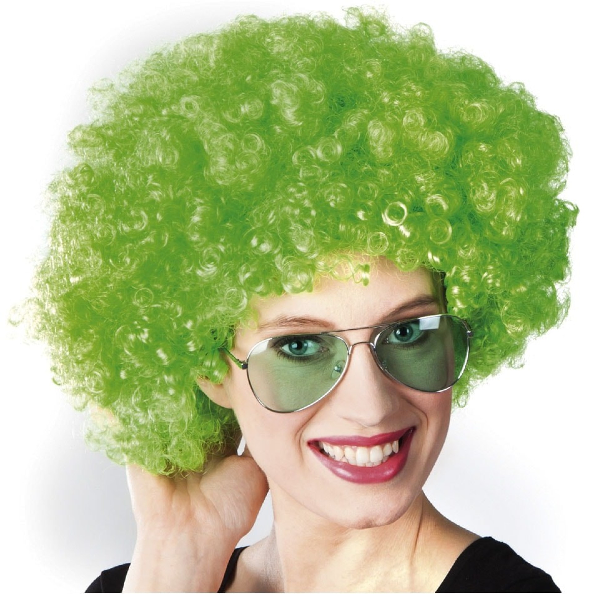 Peruca Afro Verde