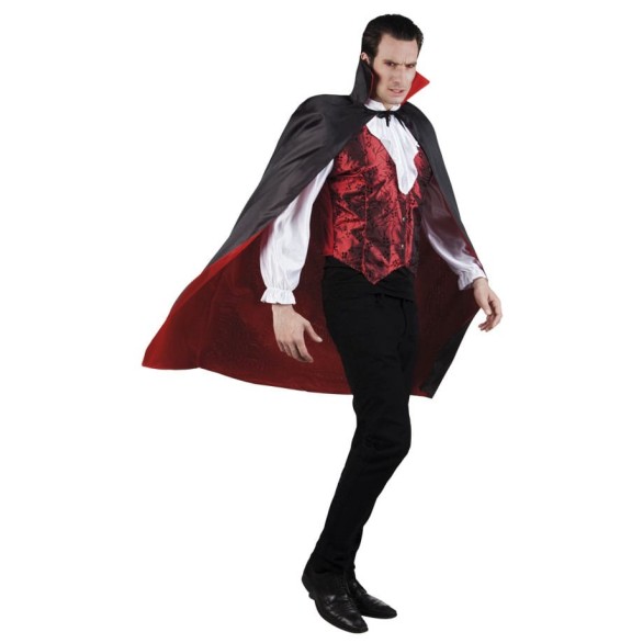 Capa 120cm Preta e Vermelha reversível