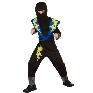 Fato Ninja Azul menino