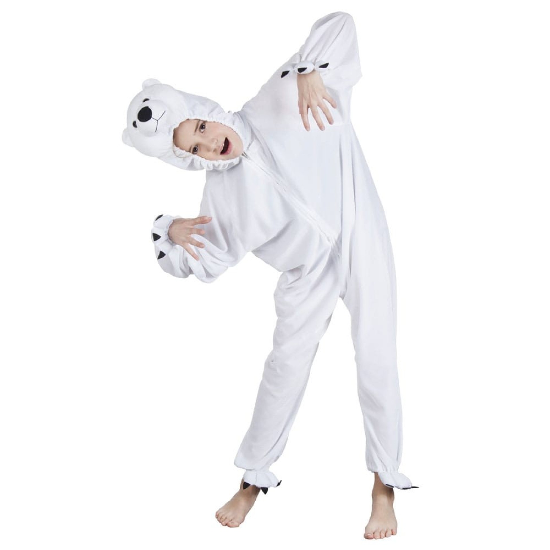 Fato Urso Polar Branco Infantil