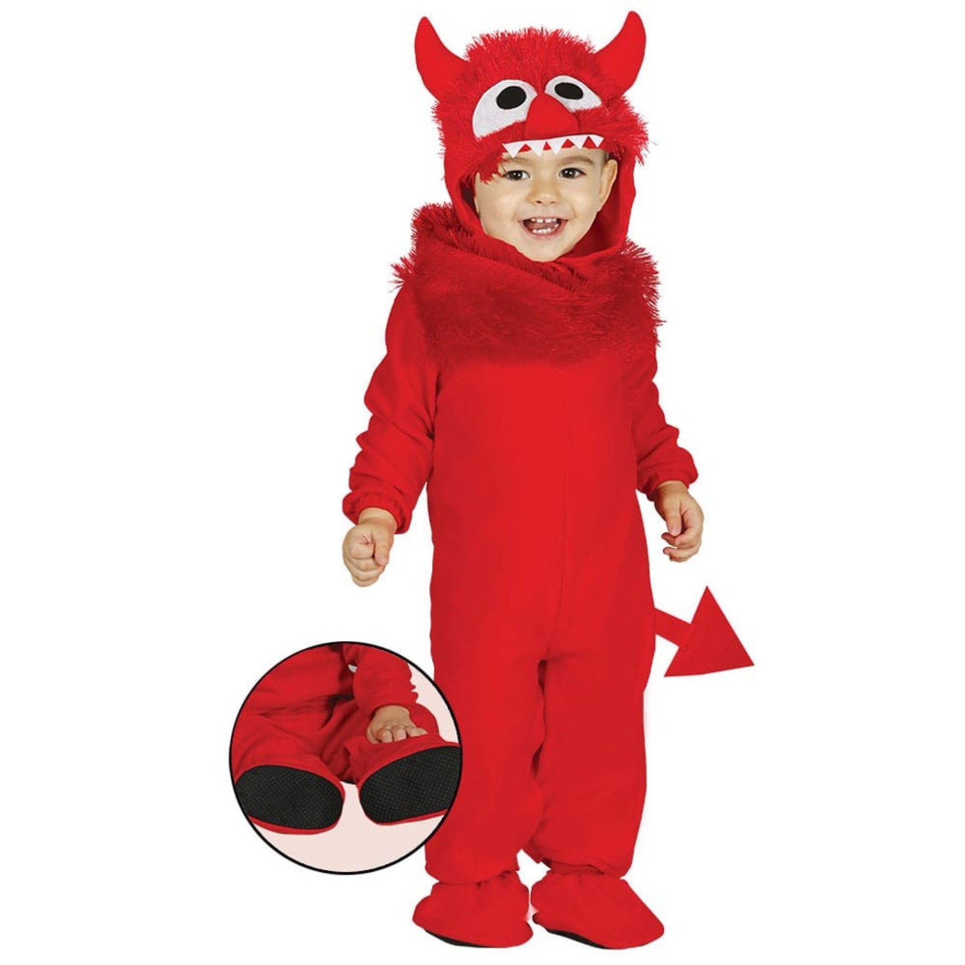 Fato Monstrinho Vermelho Bebé