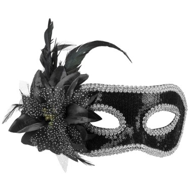 Mascara Veneziana Flor Negra Mascara Veneziana Flor Negra