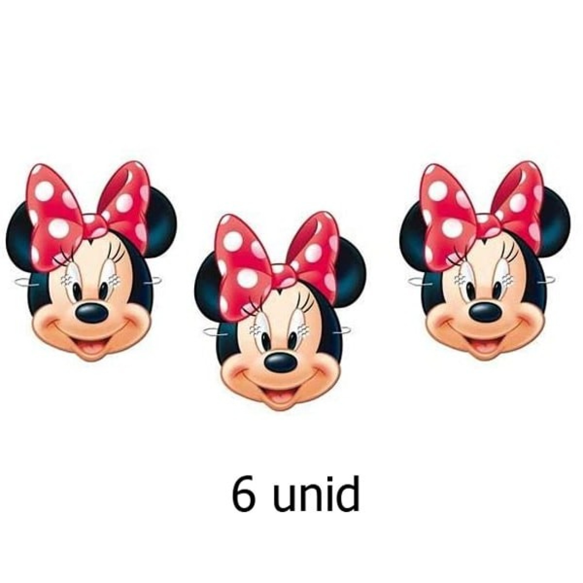 Máscara Minnie Pack de 6
