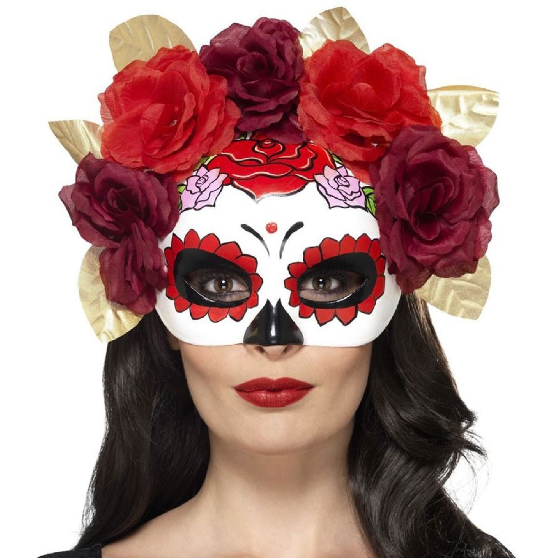 Máscara Catrina Red Roses