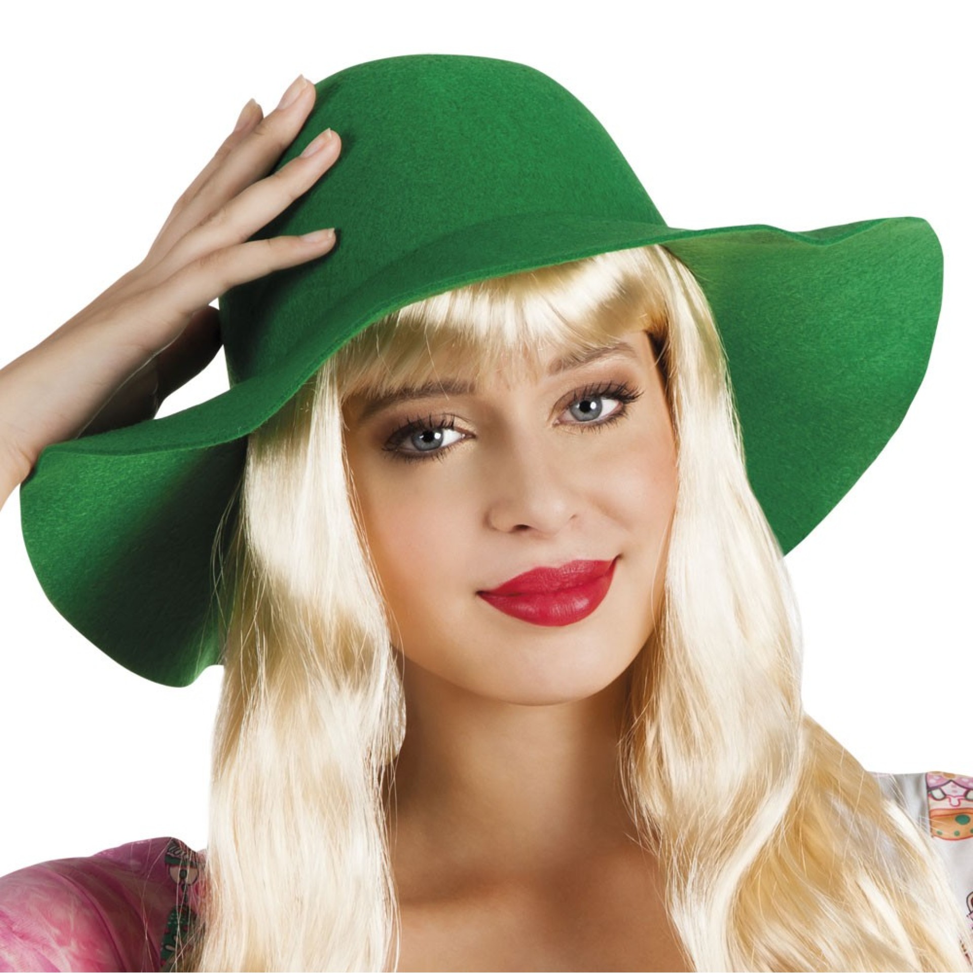 Chapéu de Aba Larga Verde