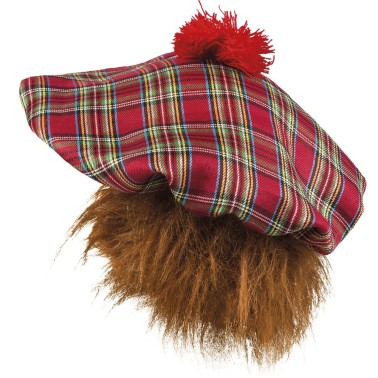 Chapéu Escocês Vermelho com Cabelo Chapéu Escocês Vermelho com Cabelo