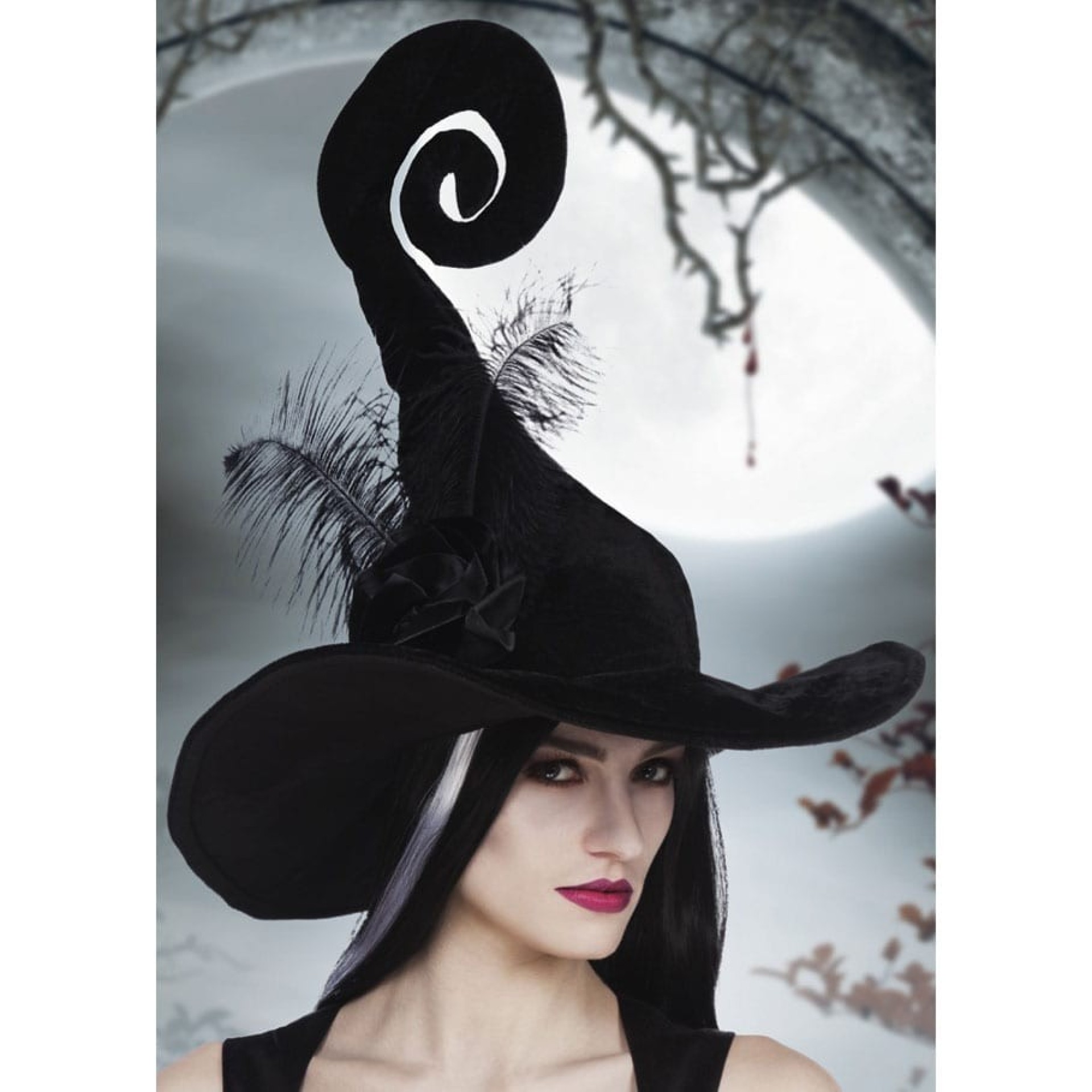 Chapéu de Bruxa Elegante