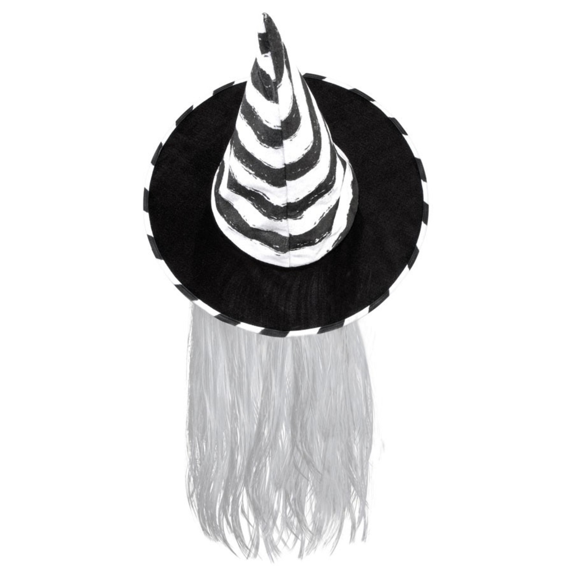 Chapéu Bruxa com Cabelo