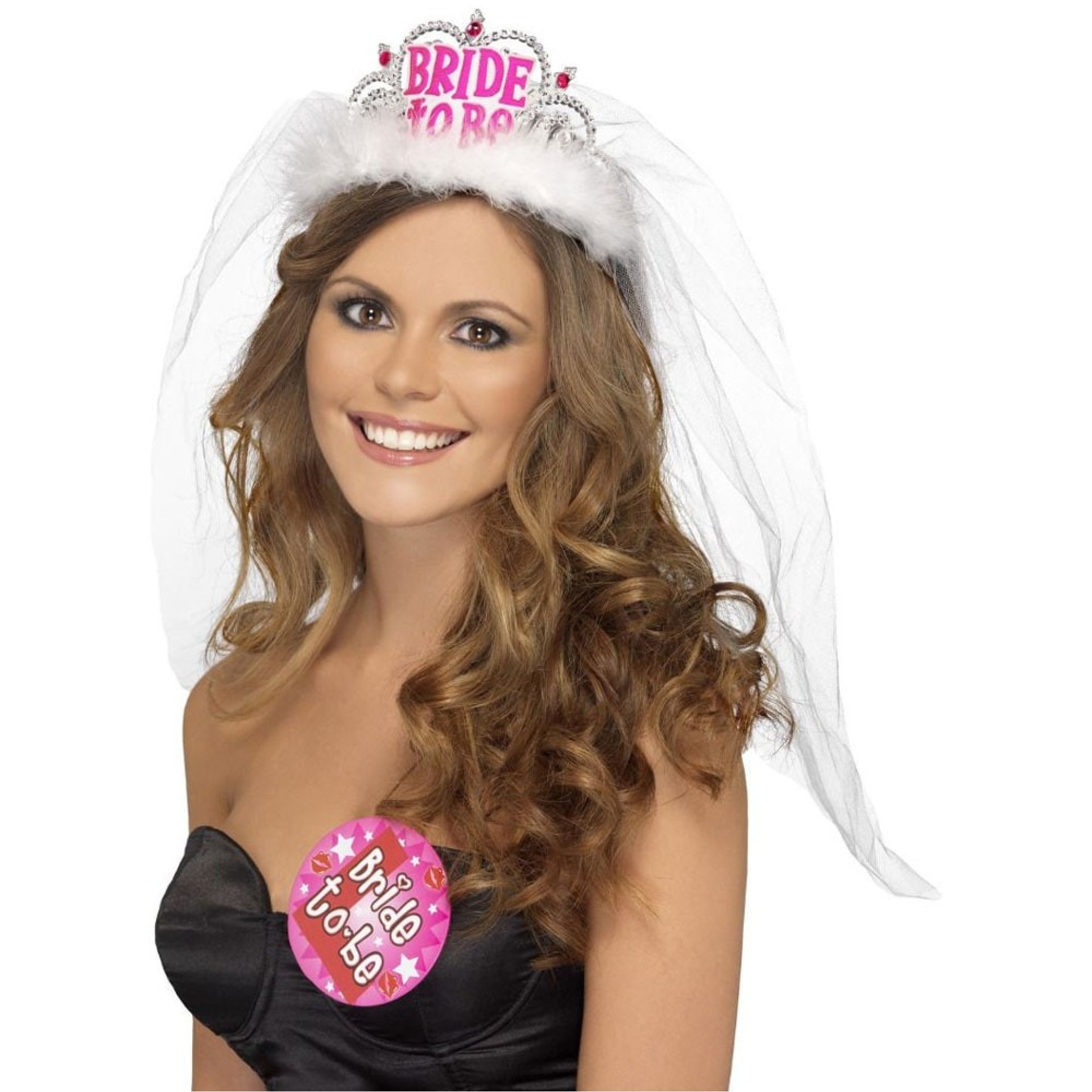 Tiara com véu Bride To Be