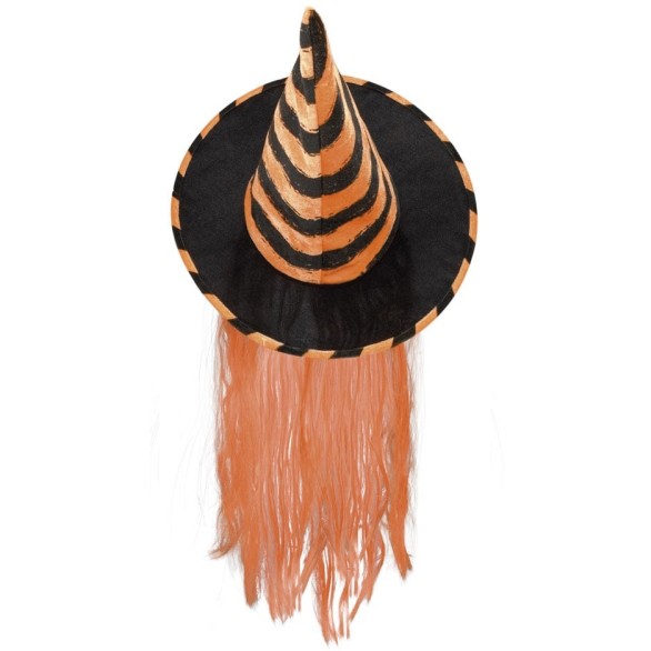 Chapéu Bruxa com Cabelo