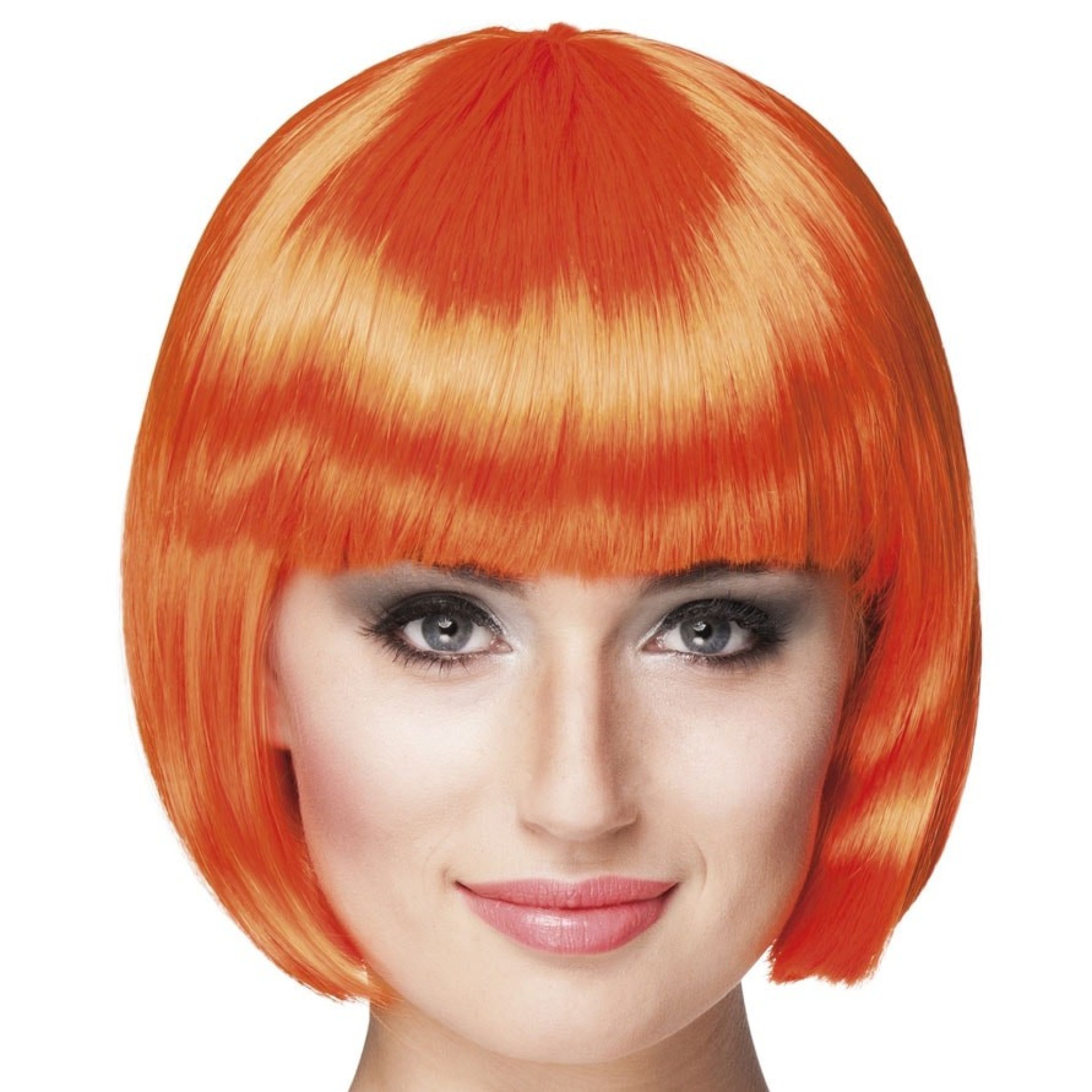 Peruca Curta Laranja