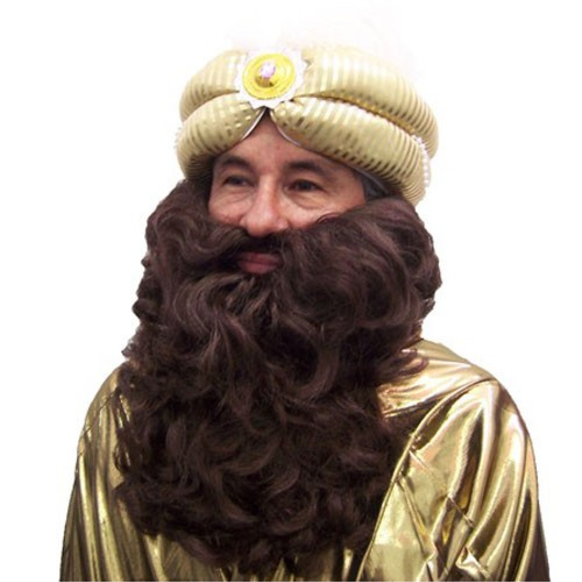 Barba Longa Castanha com Bigode