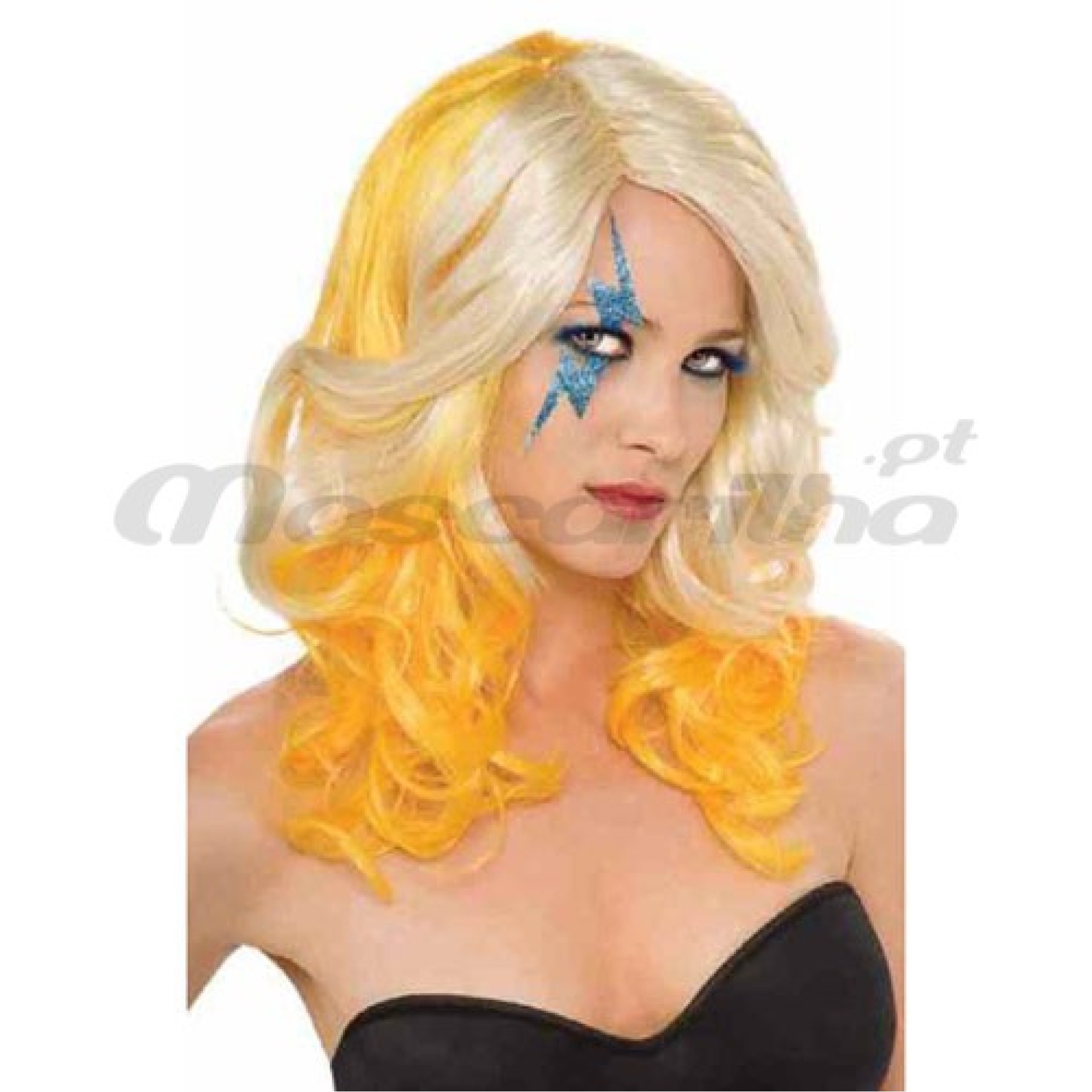 Peruca Lady GAGA Dois Tons