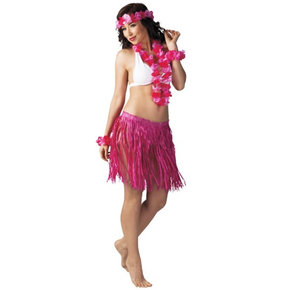 SET Havaiano com Saia em Rafia