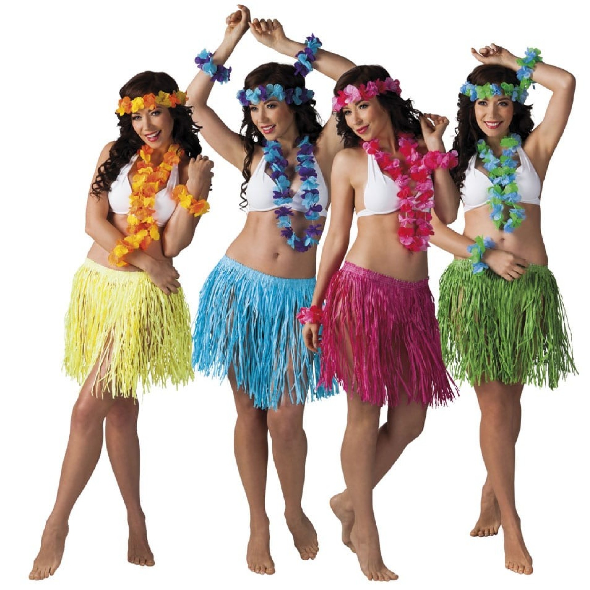 SET Havaiano com Saia em Rafia