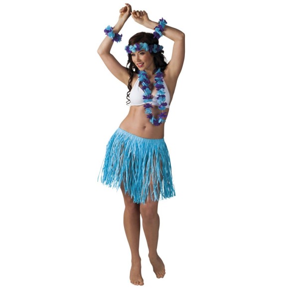 SET Havaiano com Saia em Rafia