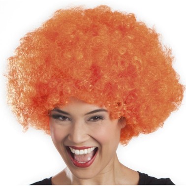 Peruca Afro Laranja Peruca Afro Laranja