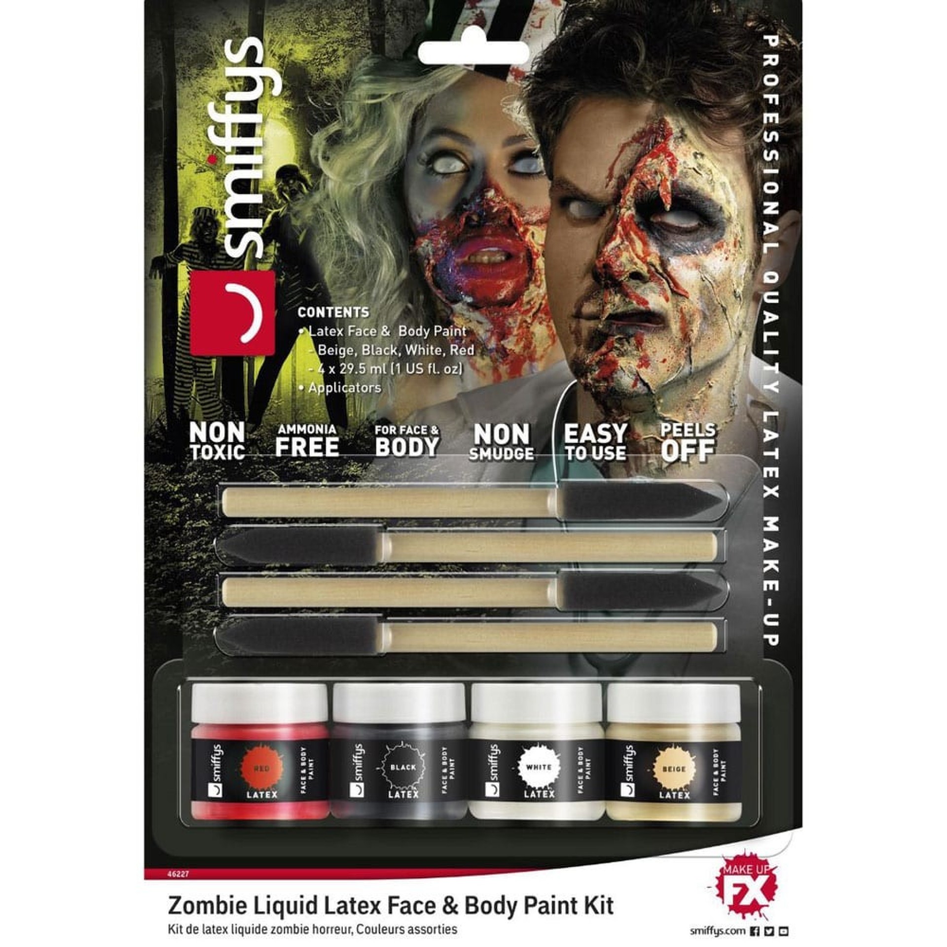 Kit Efeito Especial Zombie Liquid Latex