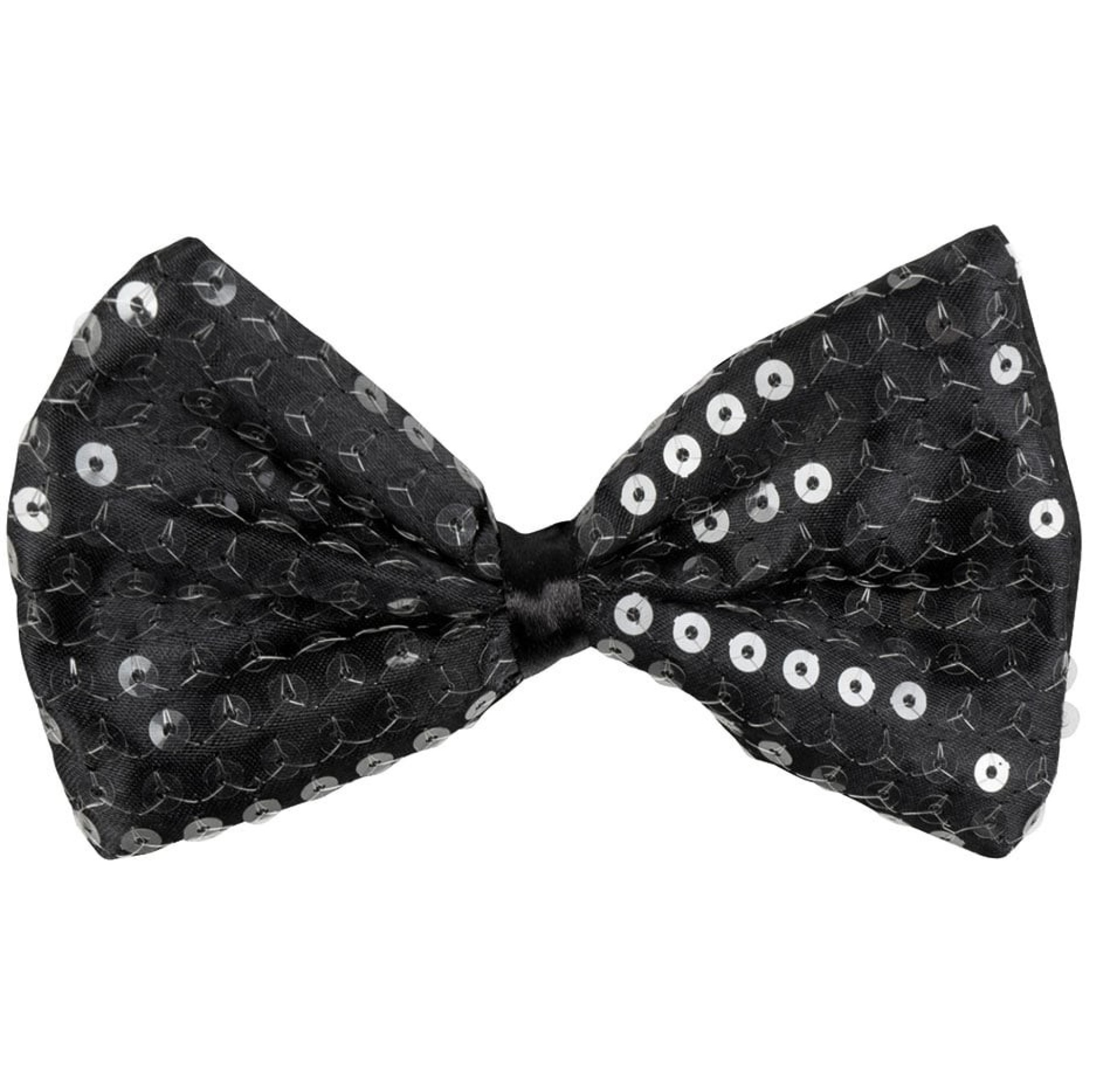 Laço Papillon Preto com Brilhantes (Laço)