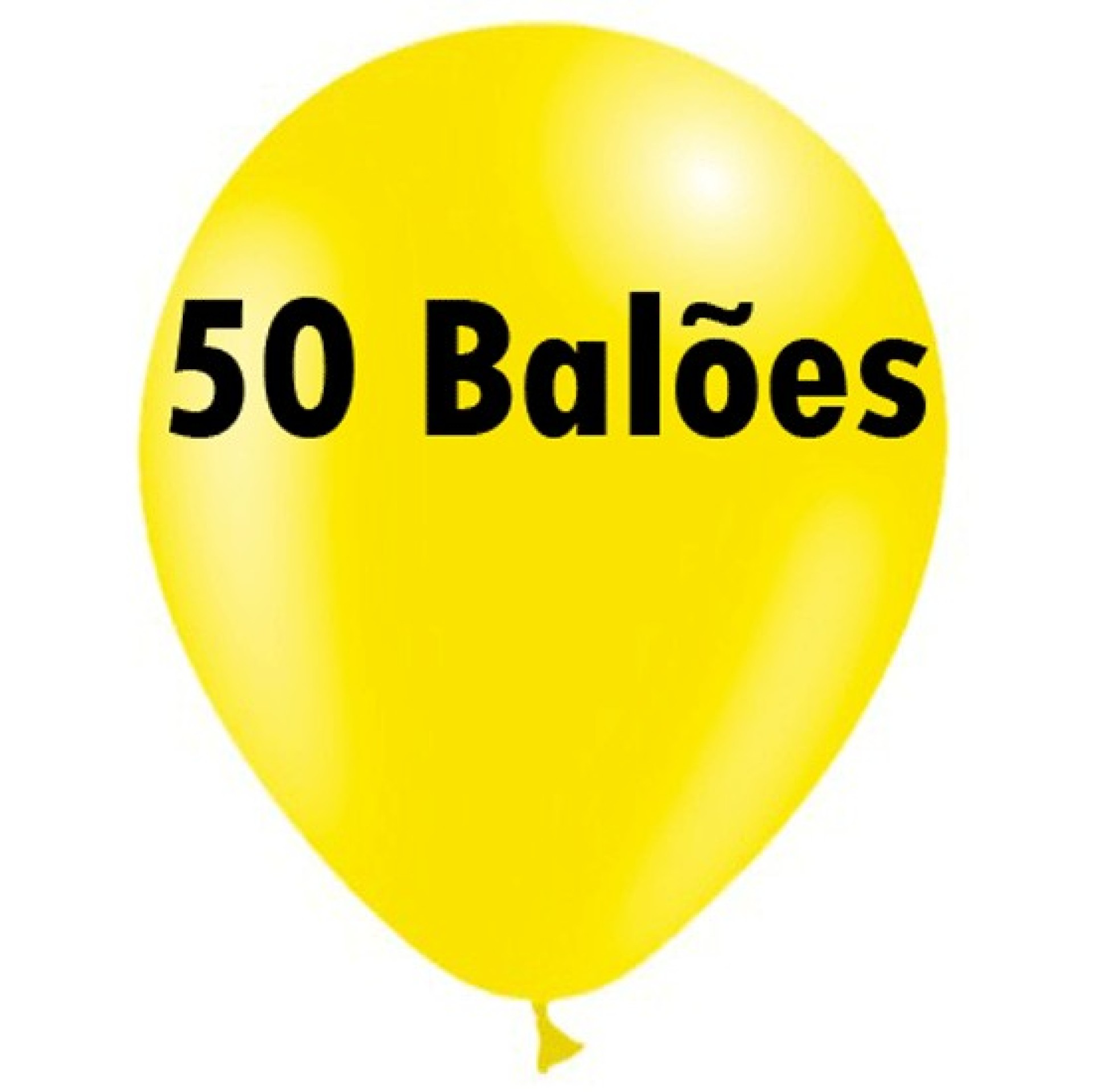 Balão Biodegradável Amarelo Prof. 50UN