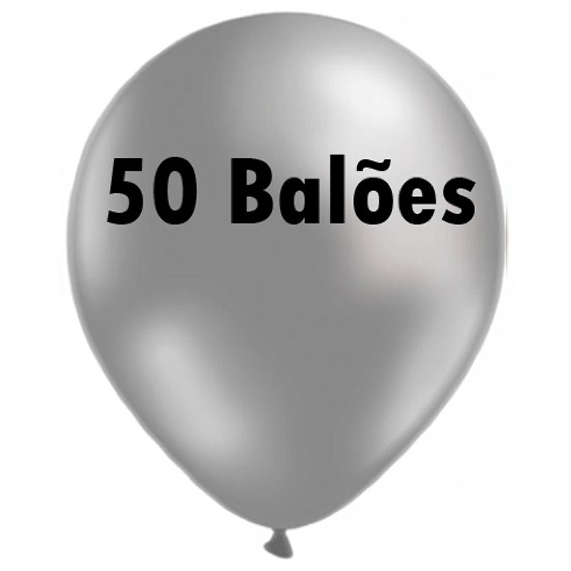Balão Biodegradável Prateado PROF 50U