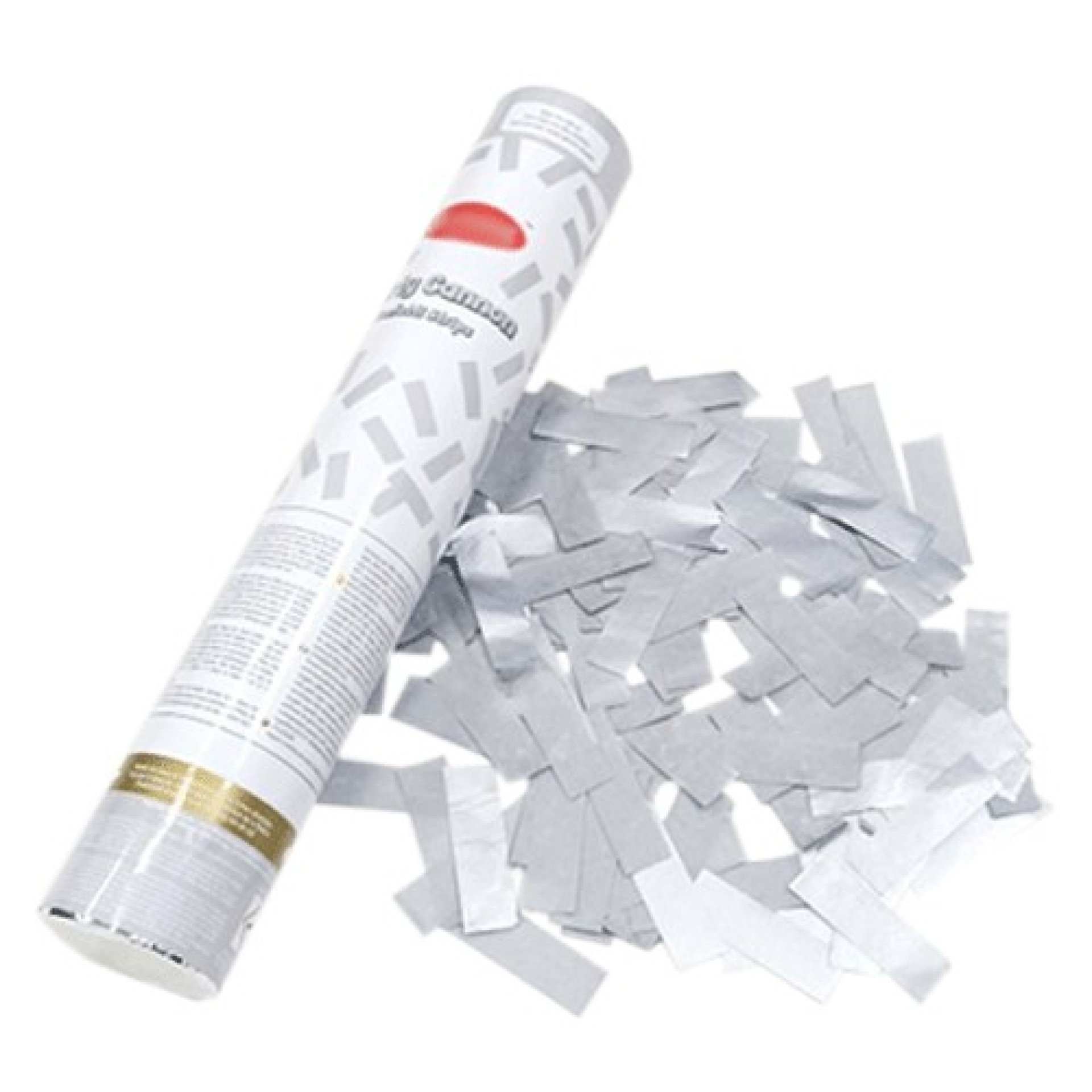 Lança Confétis Prateado