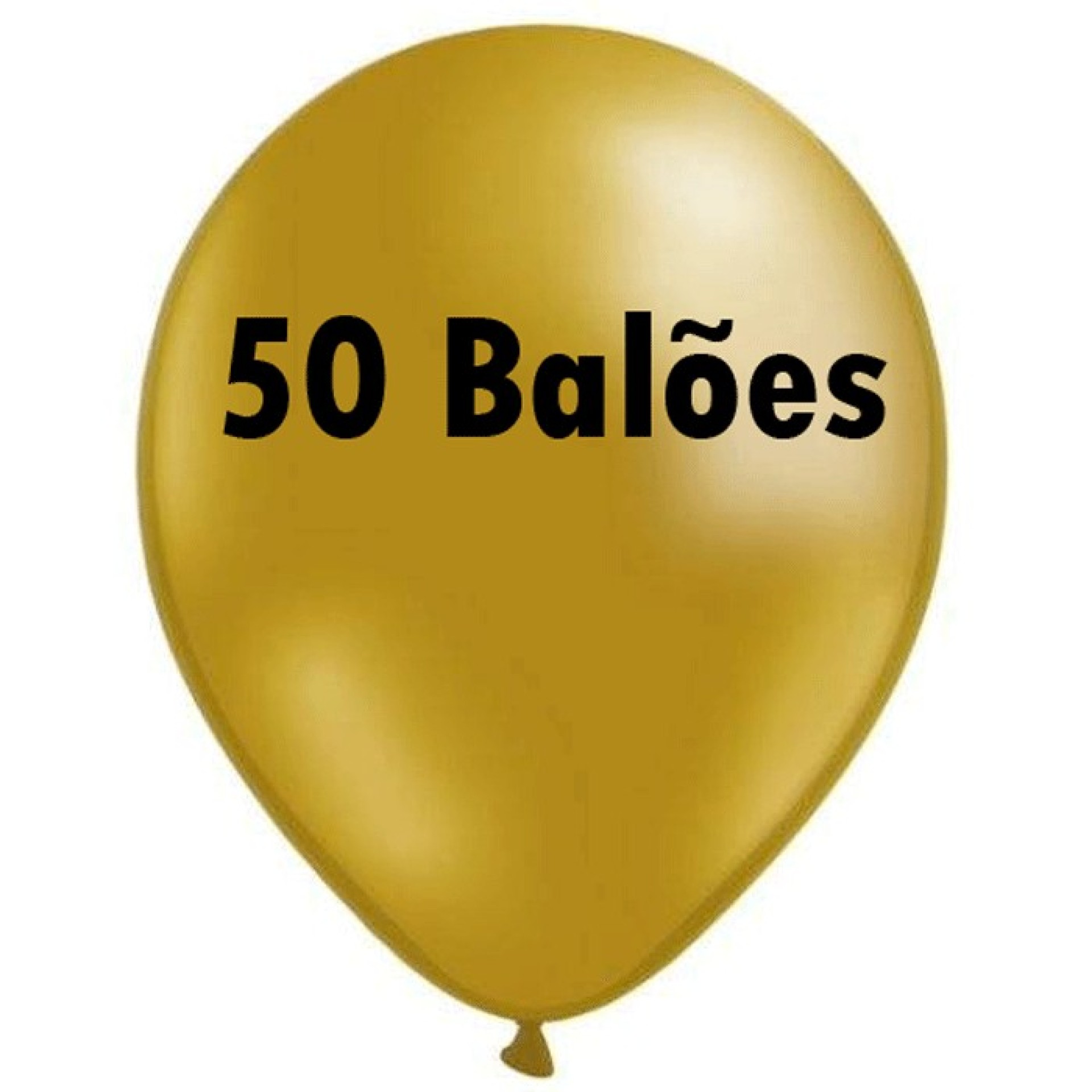 Balão Biodegradável Dourado PROF.50UN