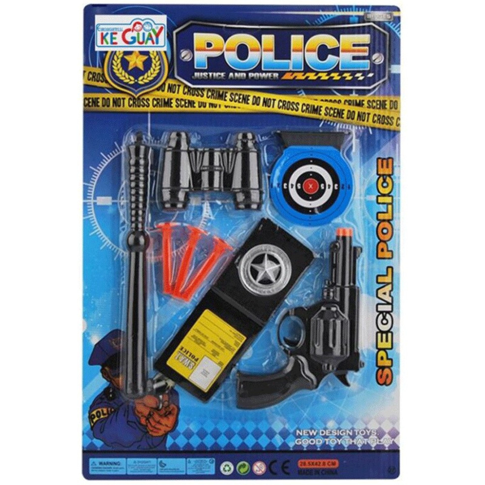 Kit Policia Intervenção 8 Peças