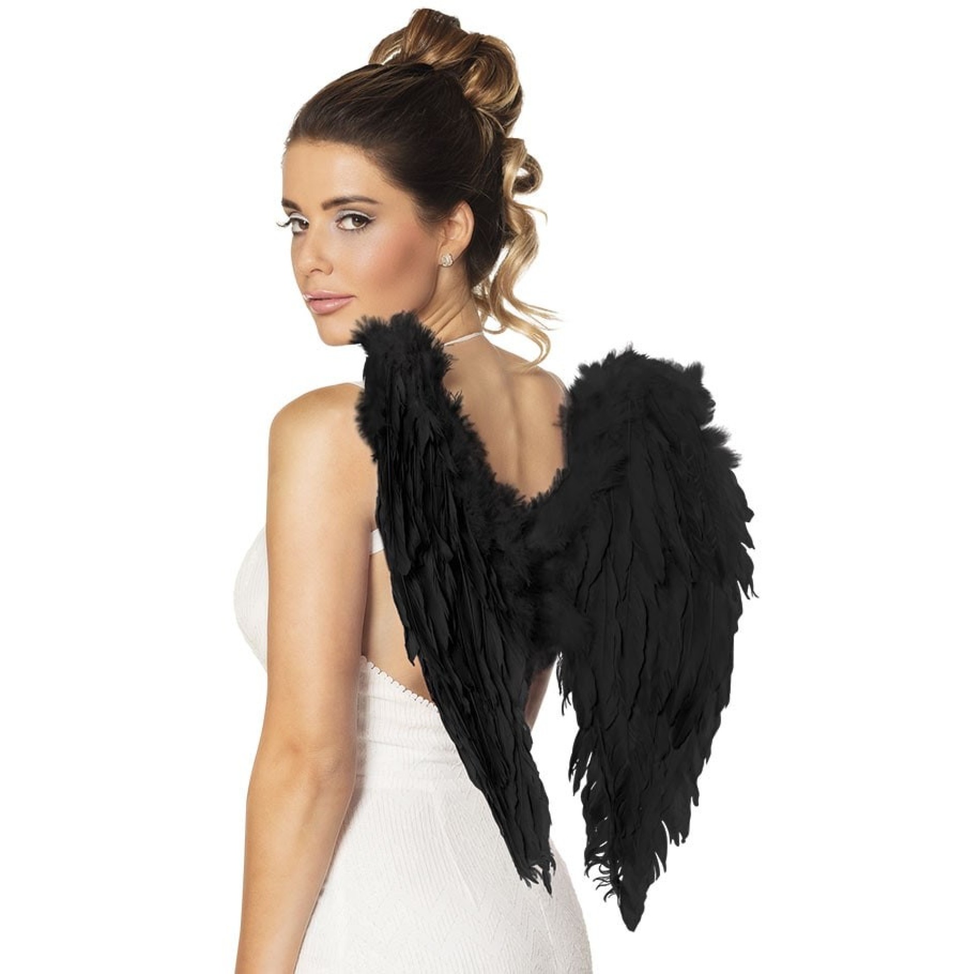 Asas Penas Pretas 50 x 50cm