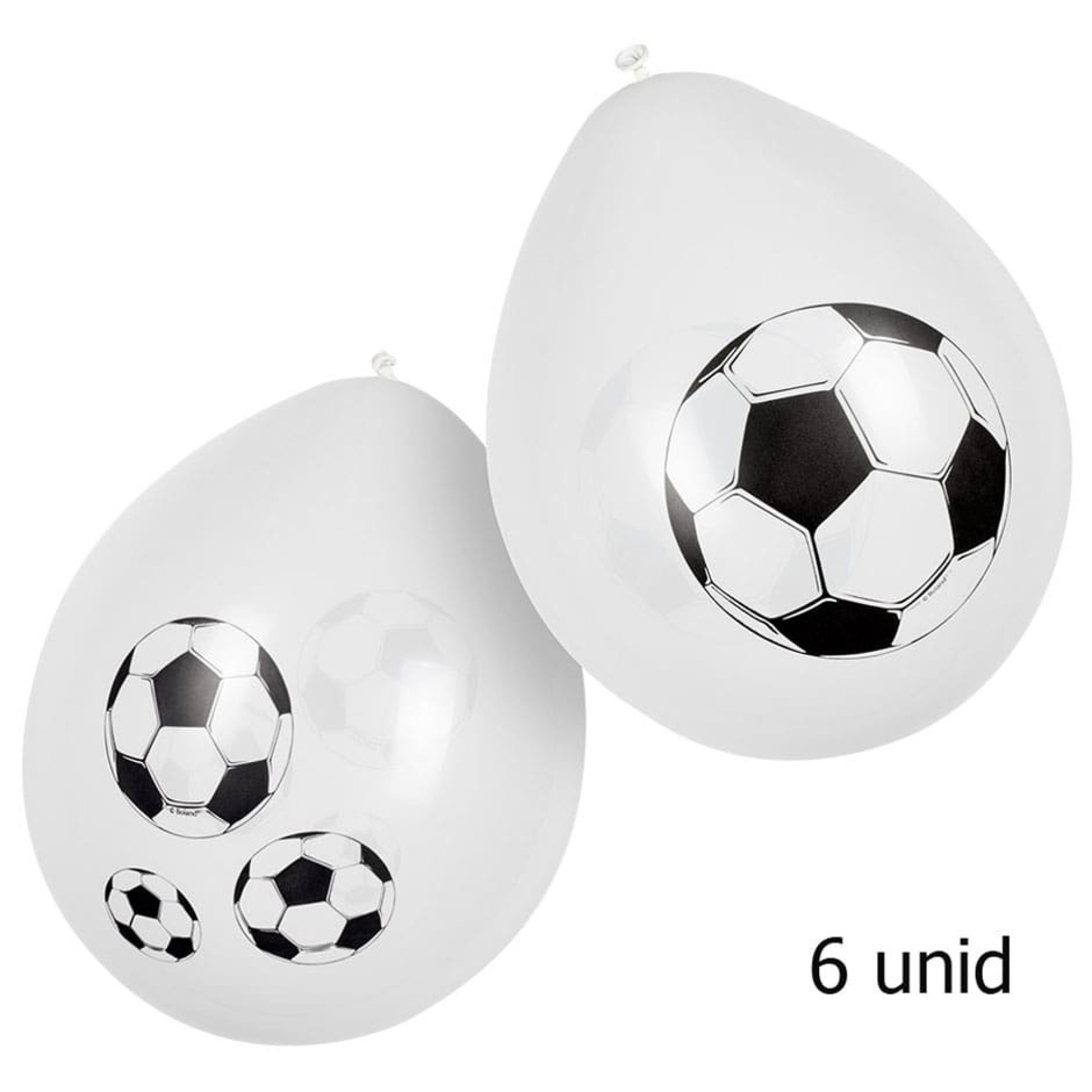 Balões Bolas Futebol 6unid