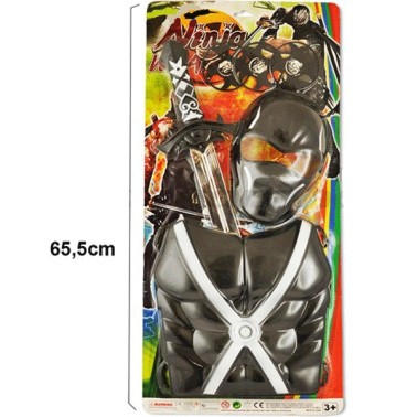 Kit Ninja Guerreiro Negro