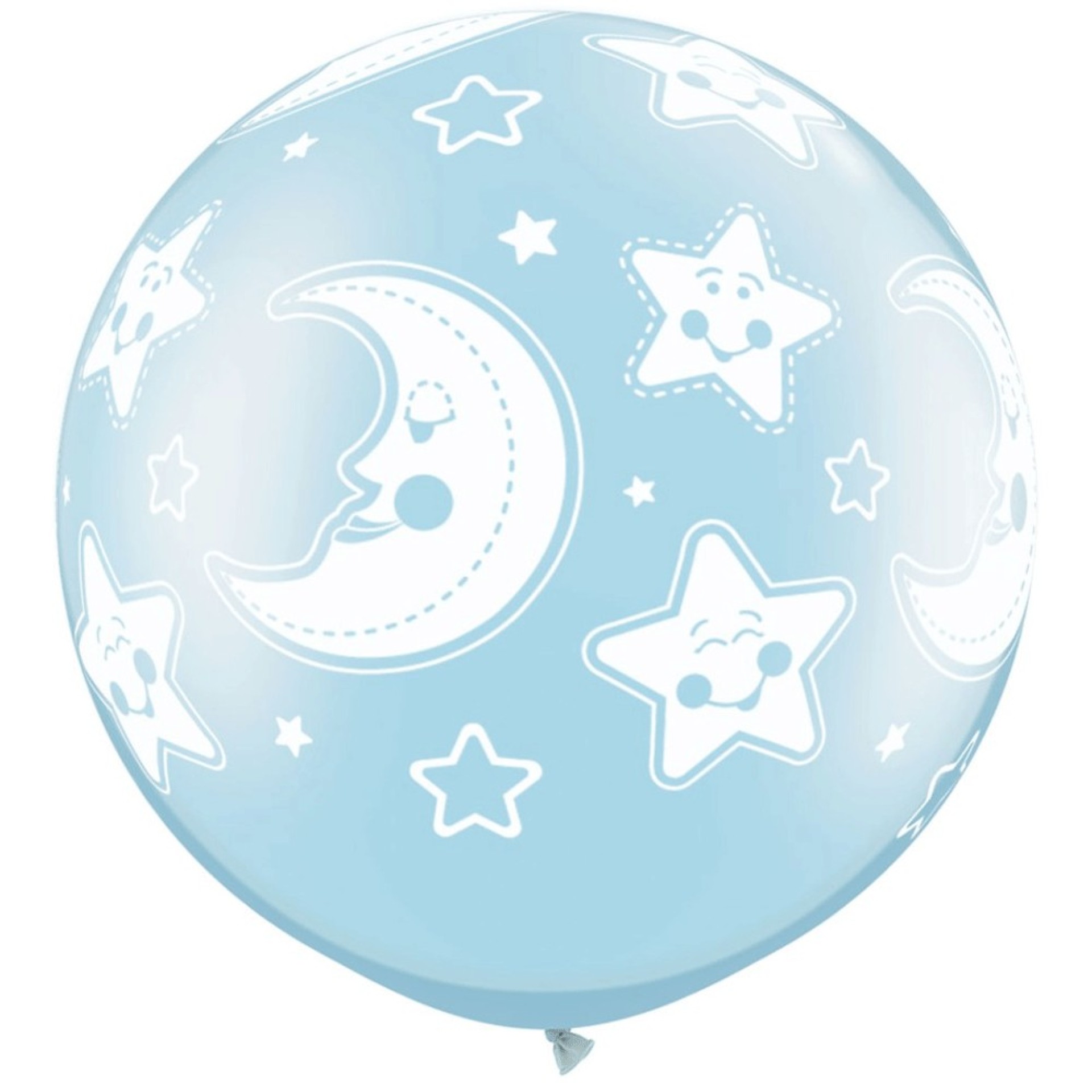 Balão 78cm MoonStars Azul Unidade